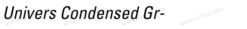 Univers Condensed Gr字体转换